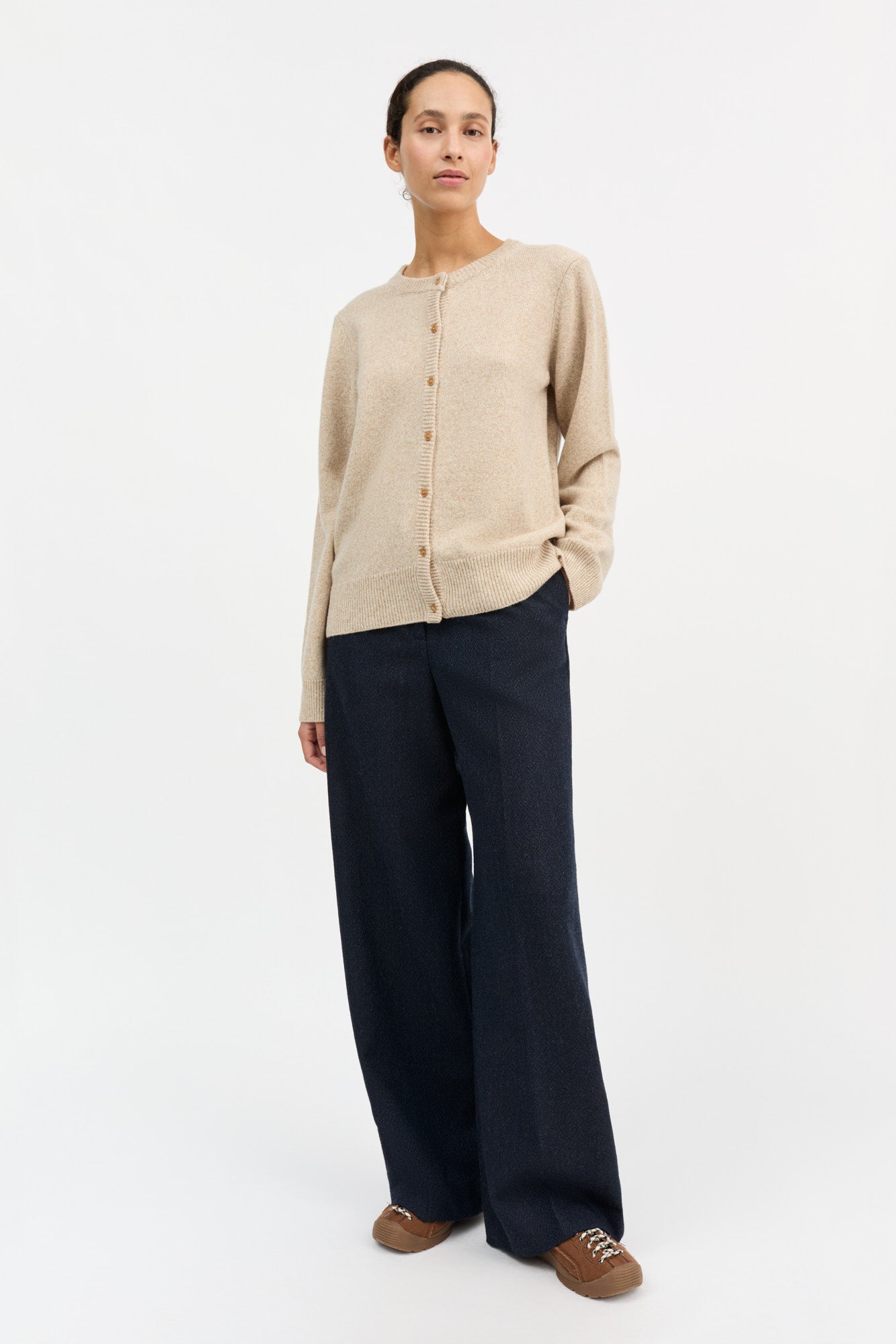 Skall Studio Senna cardigan Cardigan Beige mouliné